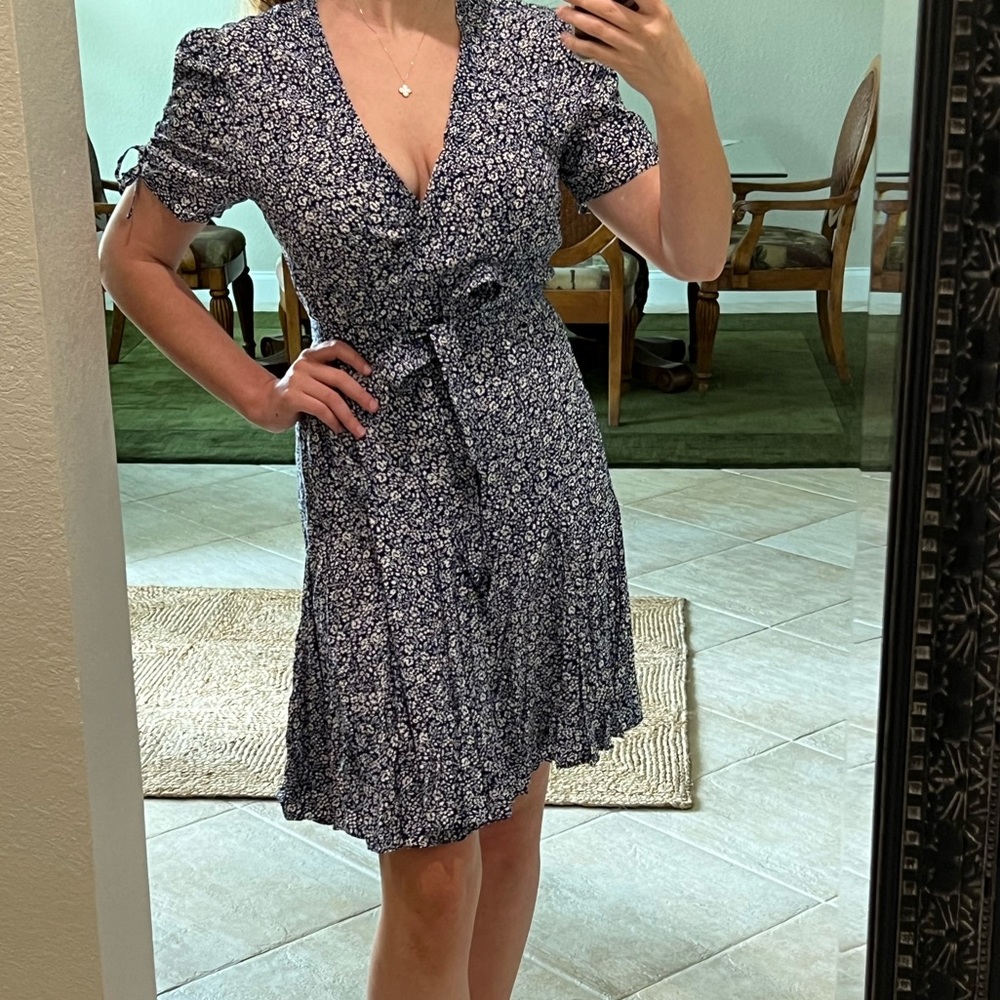 NWT Polo Ralph Lauren Blue Floral Dress - W 10